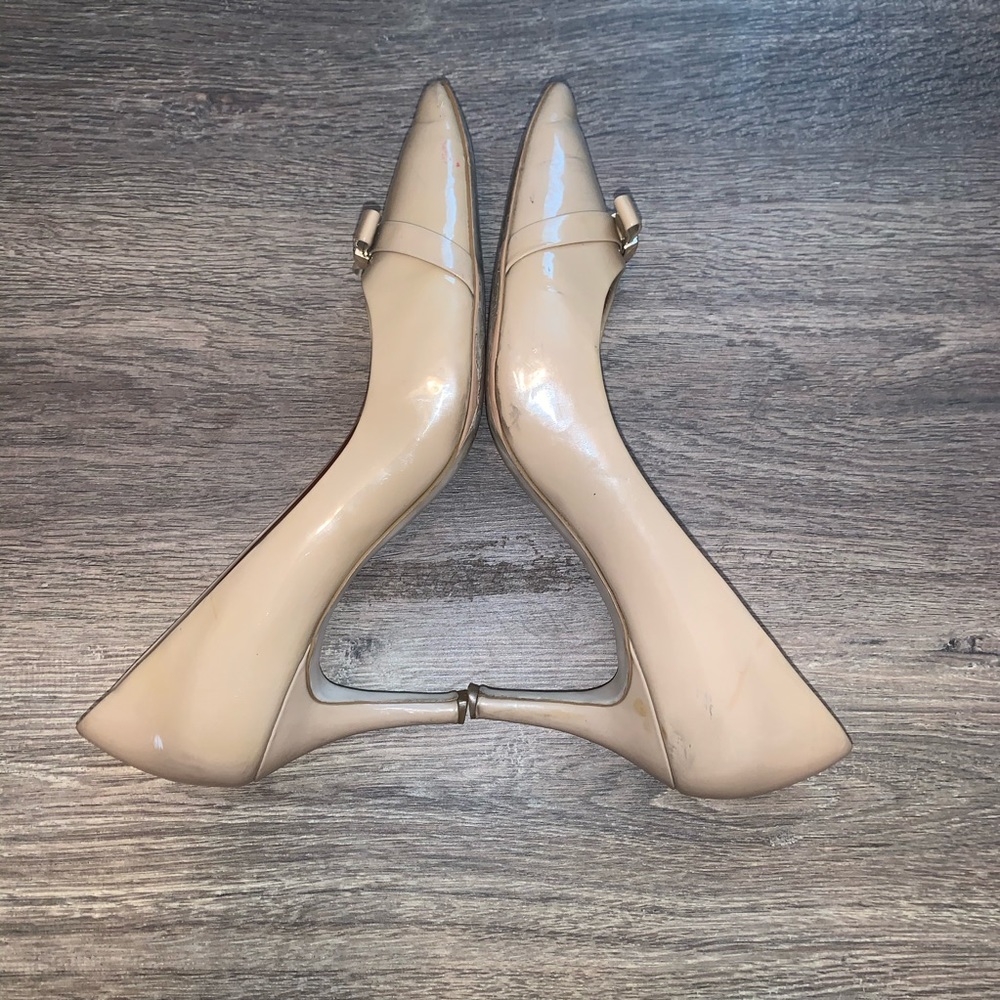 Cole Haan Nude Bow Heels Size 8.5 - Picture 3 of 8